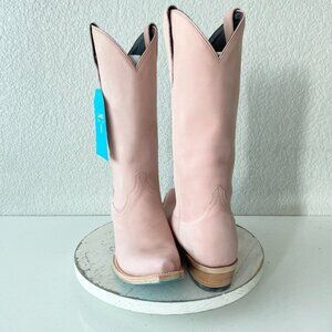 Lane EMMA JANE Womens Cowboy Boots 8.5 Pink Western Cowgirl Mid Calf Pointed Toe